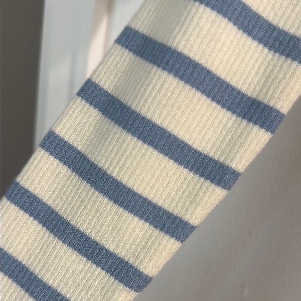 Striped Off-Shoulder Button-Up Top - Picture 3 of 4